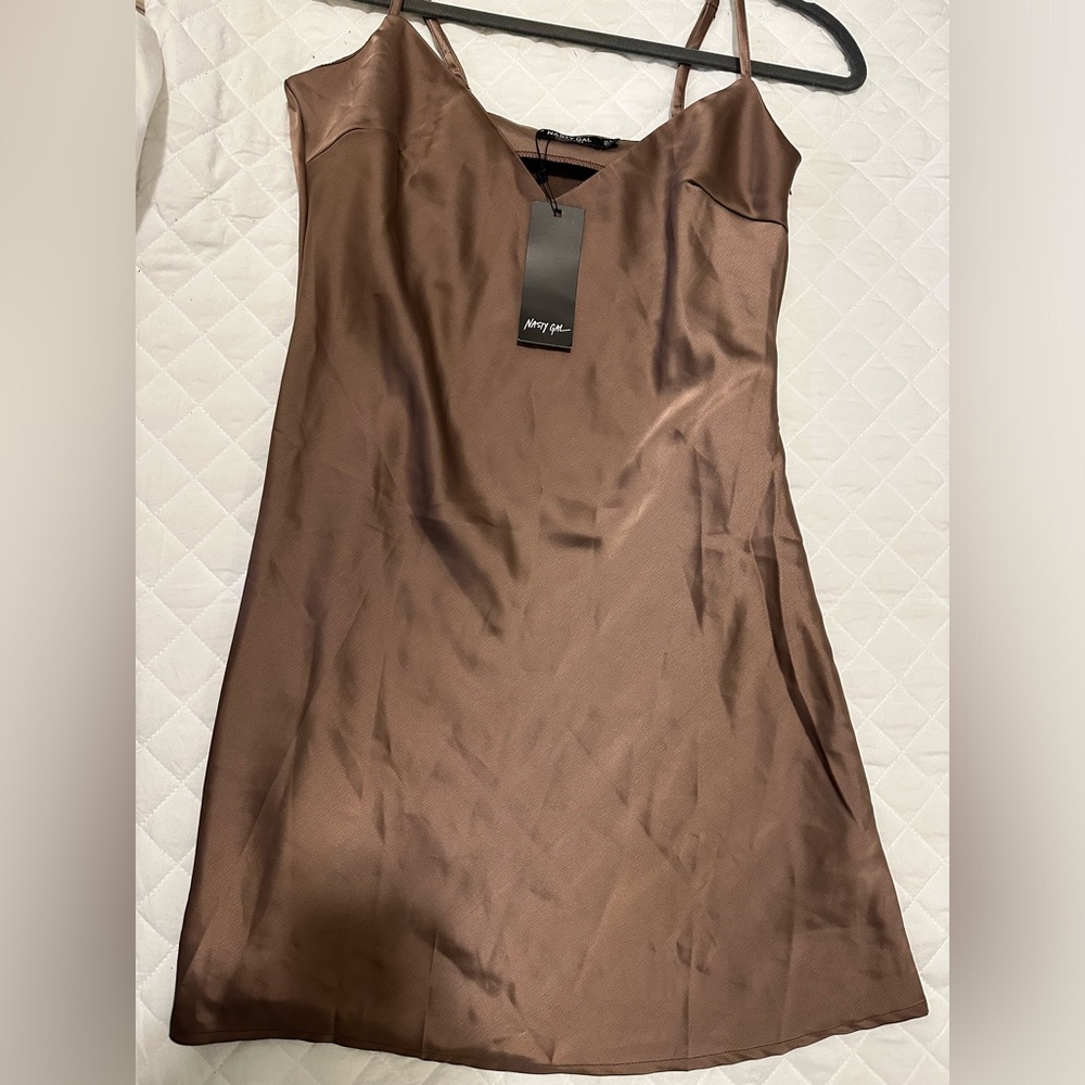 Nasty Gal satin dress